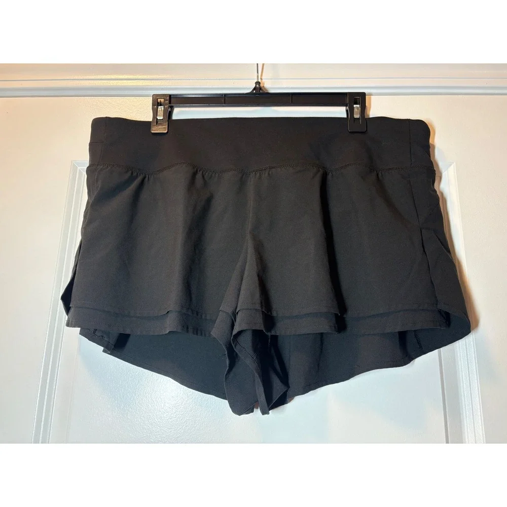 CALIA by Carrie Underwood Womens Black Running Shorts - XL‎